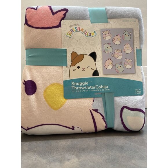 Original Squishmallow Soft Snuggle Throw Blanket, Assorted Designs 50”x70” NEW - Picture 1 of 5